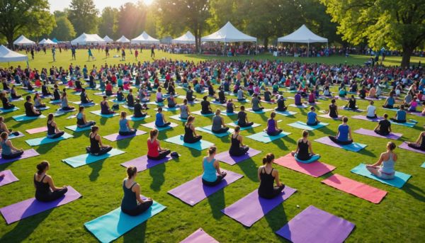 Les festivals de yoga rassemblent des milliers de passionnés zen